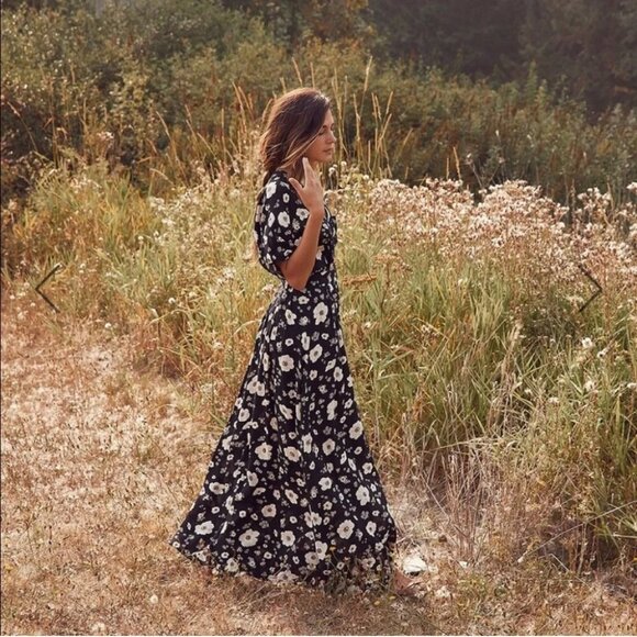 Christy Dawn Lottie night cosmo floral print maxi dress - Picture 5 of 10